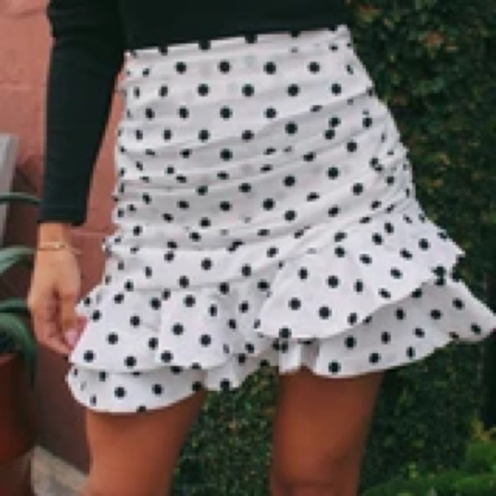 Polka dot skirt